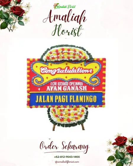 Sewa Papan Bunga Setiamekar